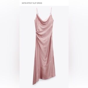 SATIN EFFECT SLIP DRESS ZARA